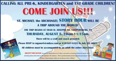School Author Visit Promo--St. Michael the Archangel Elementary School--Aug. 5, 2021